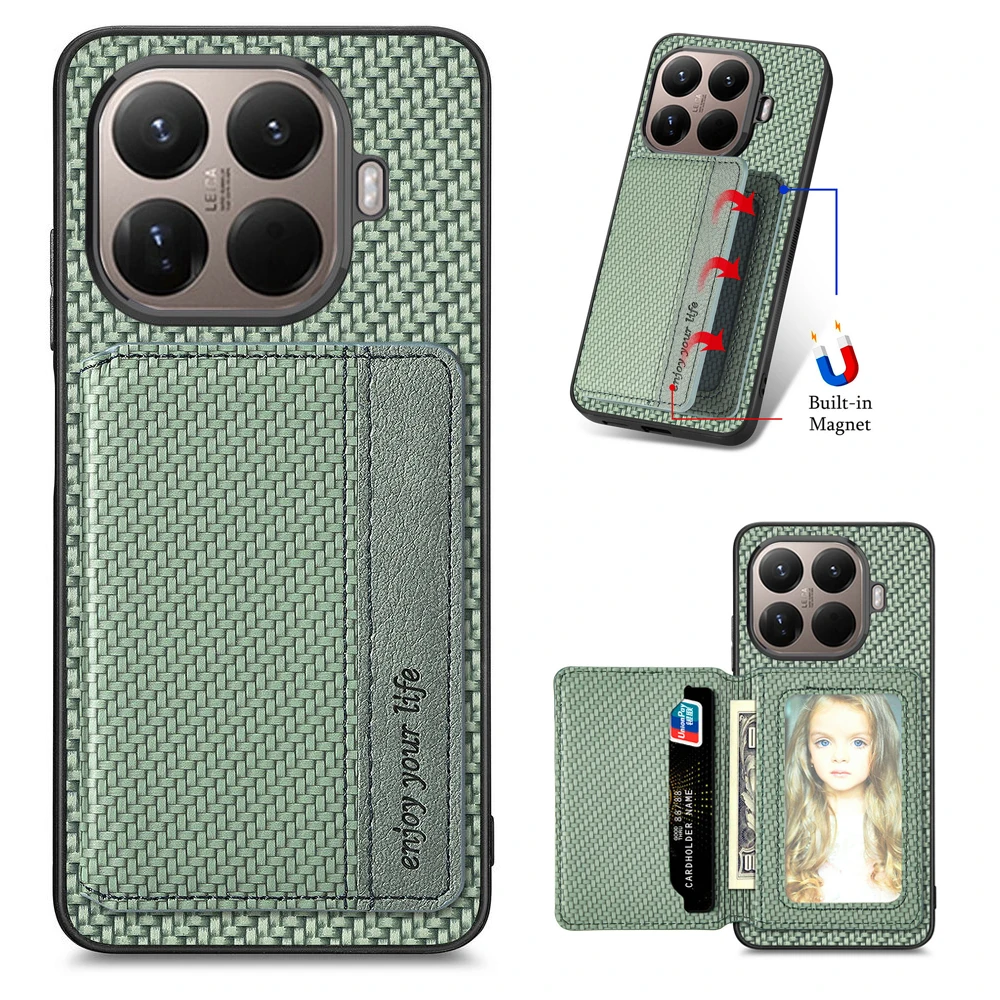Premium RFID Protection Leather Wallet Case - Magnetic Closure & Card Holder