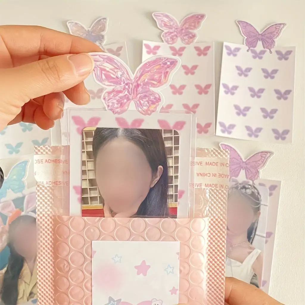Steve 40pcs Set Nomad Butterfly Toploader Fillers Cute Photocard Packaging Background Inserts Card