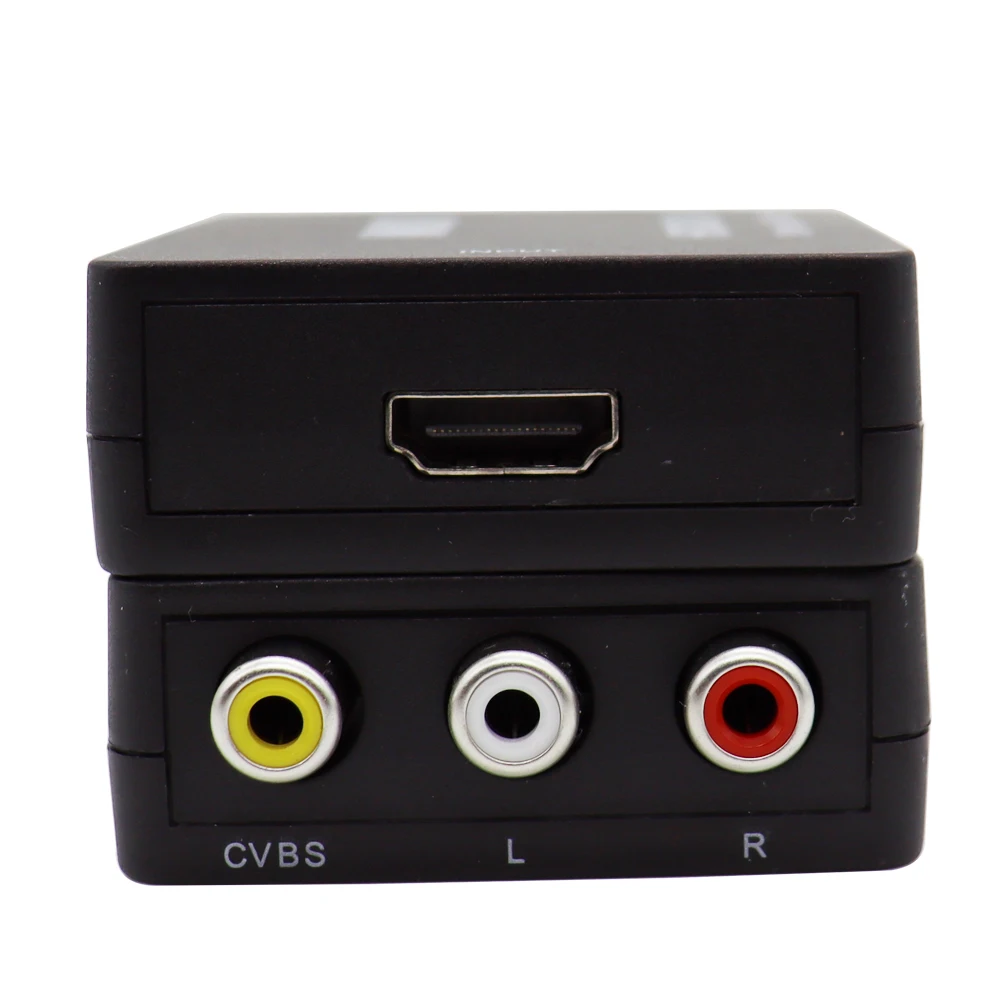 Adattatore convertitore video HD per auto compatibile con HDMI su AV Scaler RCA AV/CVBS L/R Video 1080P HDMI2AV Supporto NTSC PAL_voghion.com