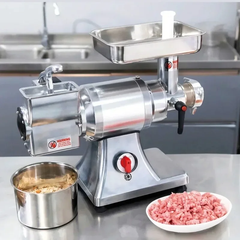 Commercial Meat Chopper Mincer Large Power Electric Meat Grinder Food Crusher Processors Sausage Stuffer Tritatutto 990w 3