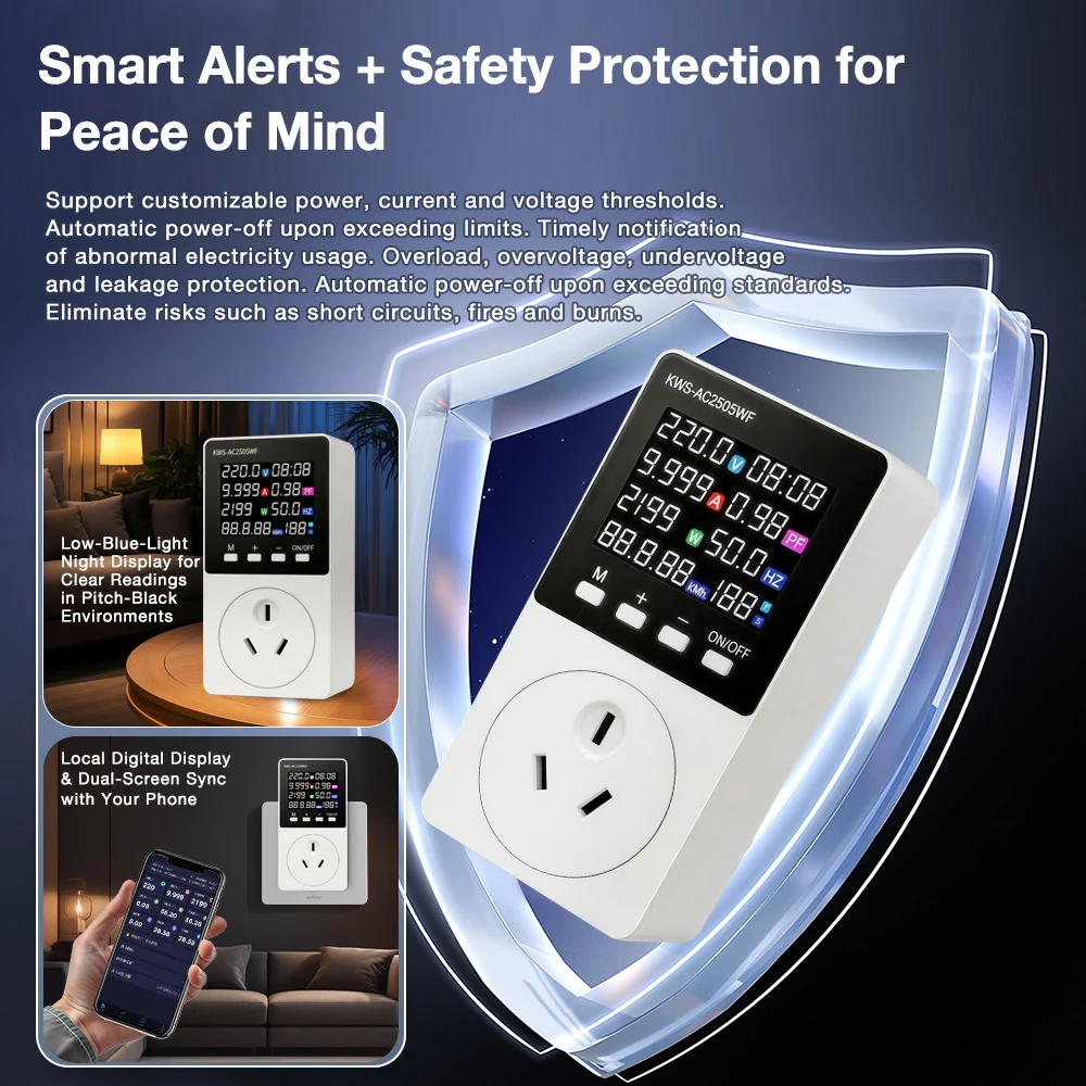 Smart WiFi Plug with Energy Monitoring and Overload Protection