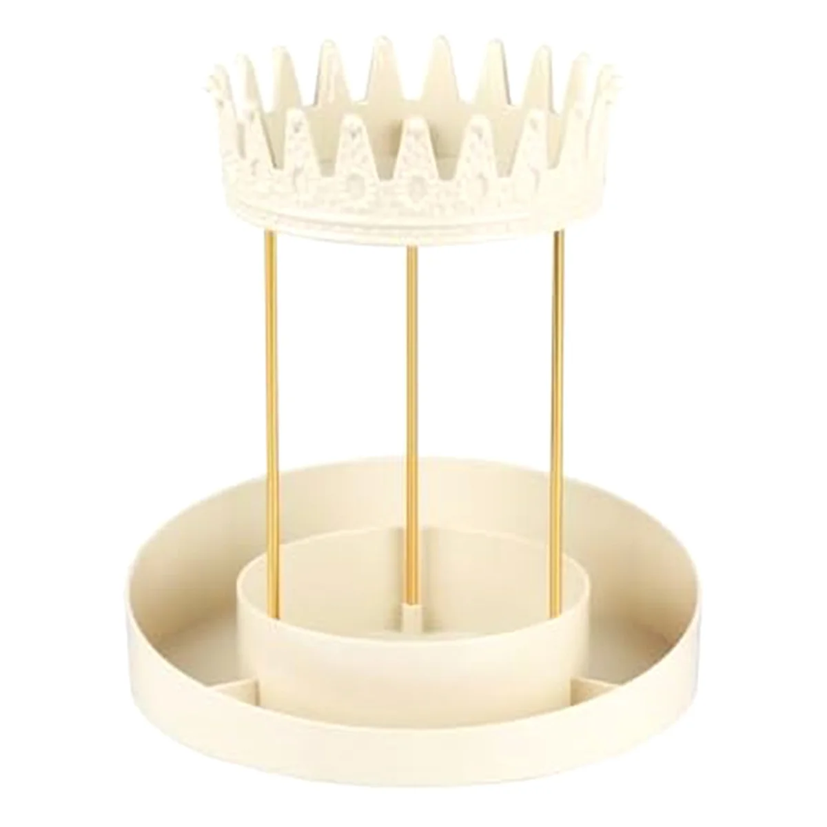 

Вращающаяся на 360 ° Витрина-органайзер для ювелирных изделий, подвесной органайзер в форме короны для ожерелий и браслетов, стойка для ювелирных изделий-C