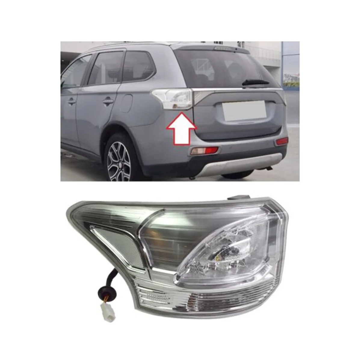 

For Mitsubishi Outlander 2013 2014 2015 Rear Bumper Tail Light Brake Stop Turn Signal Fog Lamp LH 8330A789