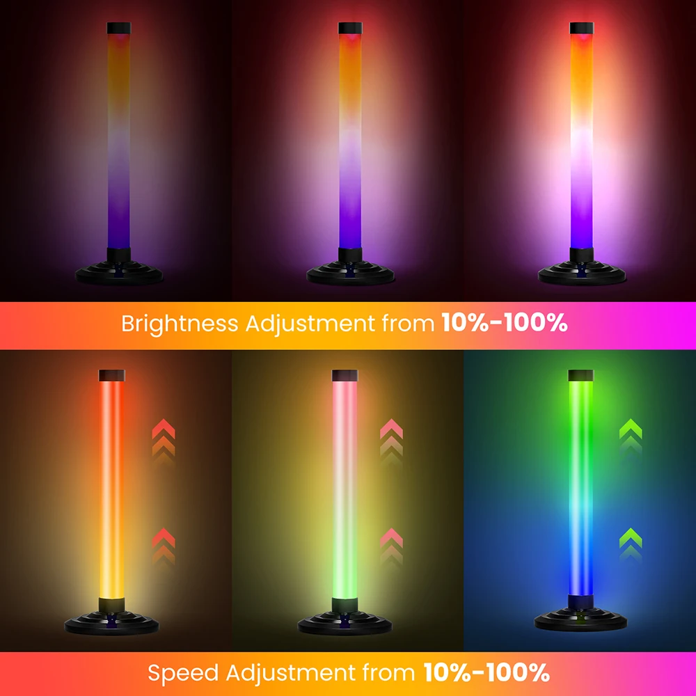5V USB Powered RGBIC LED Light 16 Color Smart WS2812B Bluetooth APP Music Sync TV Backlights Music Rhythm RGB Bar Home Lighting 2