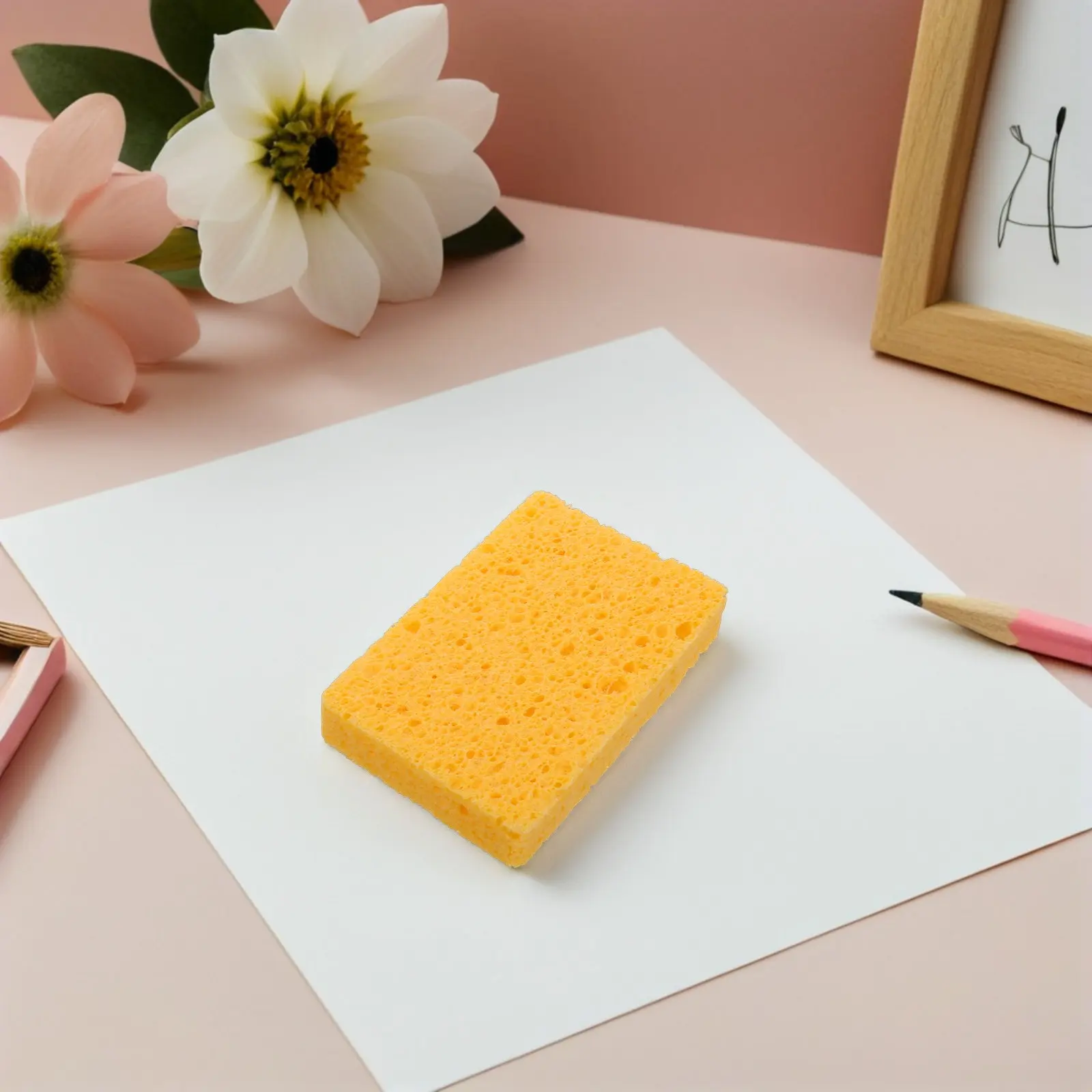 8Pcs 아티스트 공예 스폰지 수채화 구아슈 벽 질감 건식벽 패치 수리용 고흡수성 페인팅 스폰지 어플리케이터
