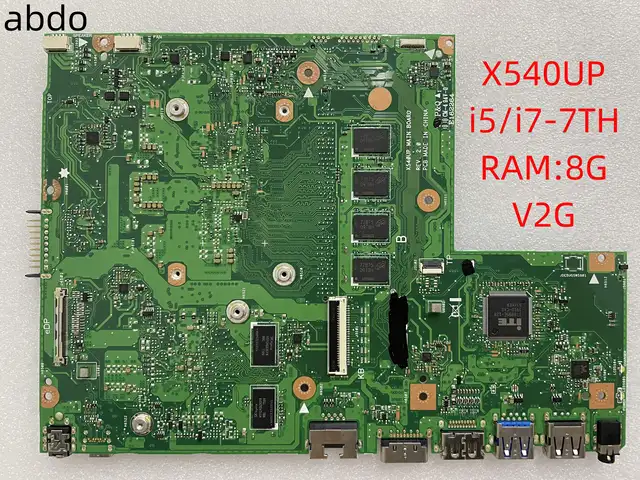 X540UP Laptop Motherboard For ASUS VivoBook R540UP R540U X540U
