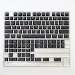 Underworld Colorful 121 - Key Cherry Profile Double Shot ABS Keycap Set (Color Black)