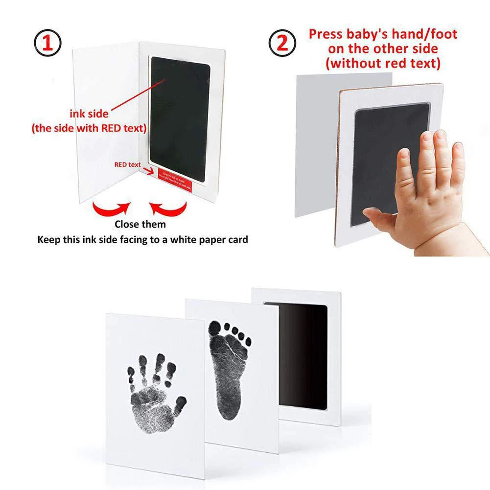 고양이 개 발 인쇄 잉크 키트 패드 안전 무독성 발자국 샤워 손자국 쉬운 Diy 깨끗한 터치 잉크가 없는 애완 동물 기념품