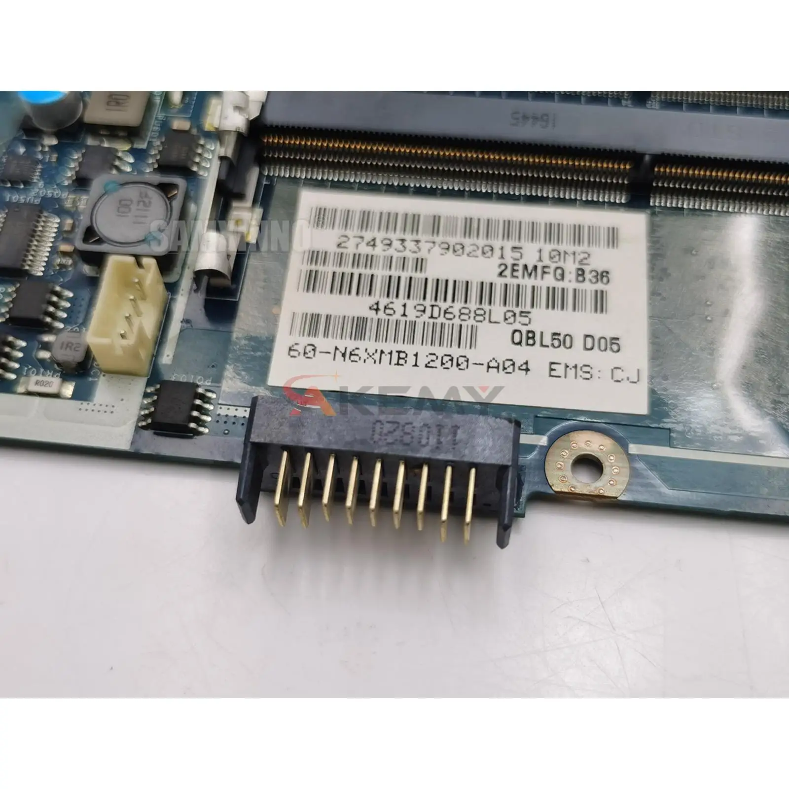 para Asus K43t K43ta K43tk X43t Portátil Placa-mãe Qbl50 La7551p Placa-mãe Hd7670m 1g 100 Trabalho de Teste. Original Original - Imagem 4