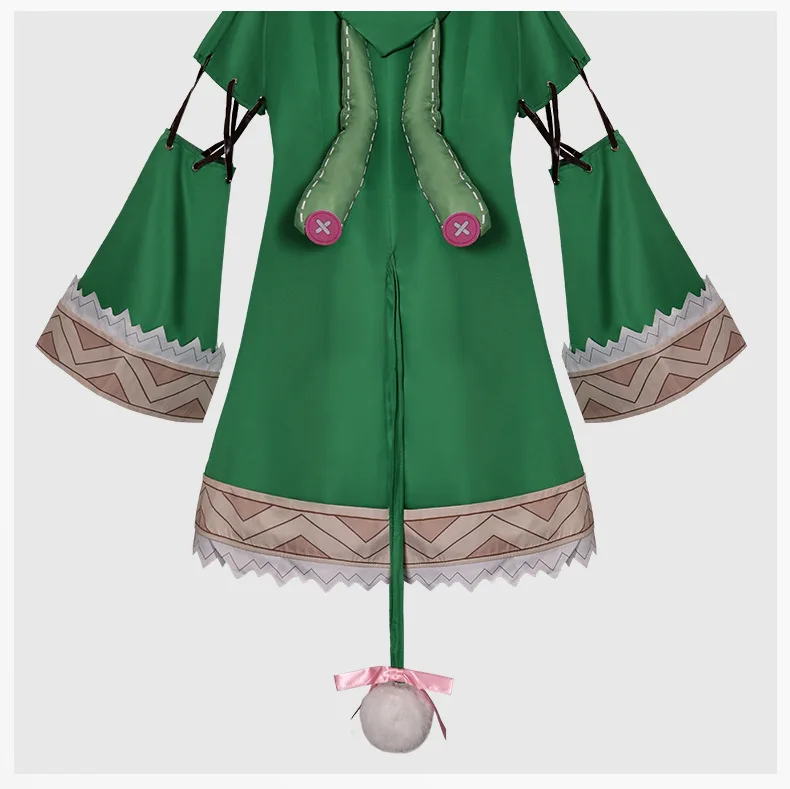 Generic Red and White Fantasy Costume with Wig for Cosplay Events