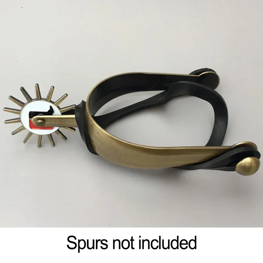 Riding accessories 1 Pair Spurs Belt Tie Down Strap Rubber Spur Straps Western Protective Spur Strap Thickened Alloy Buckle Equestrian Equipment