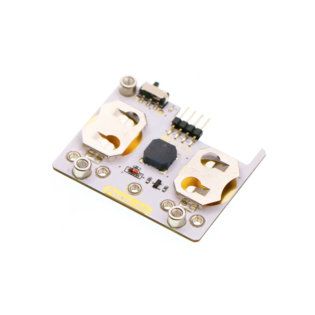ELECFREAKS micro:bit Power:bit Extension Board Powered by CR Button Battery for Kids Microbit Program Wearable Devices Watch