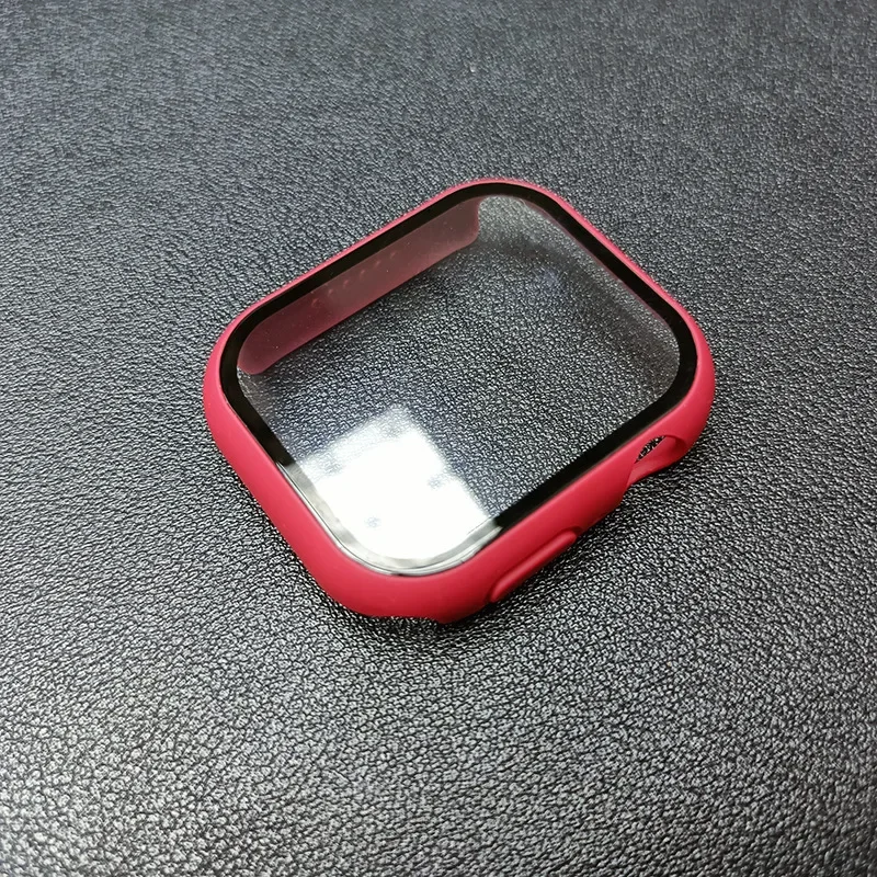 Enhanced Tempered Glass Case for Apple Watch - Screen Protector & Bumper Cover Accessories