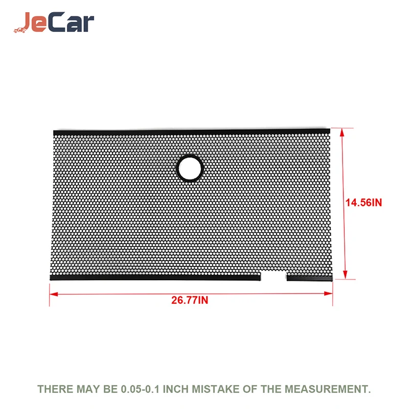 JeCar Steel Car Anti Insect Nets Mesh Bumper Grille Decor Cover With Hole  Trim For Jeep Wrangler JK 2007-2015 Inner Accessories