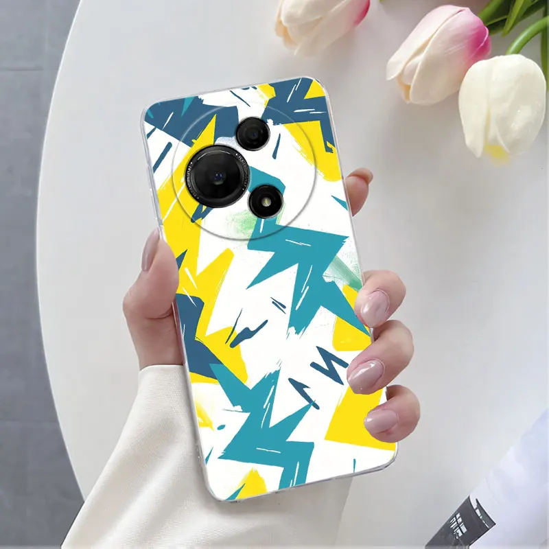 Flower Marble Clear Soft Silicone Phone Case - Enhanced Protection and Style