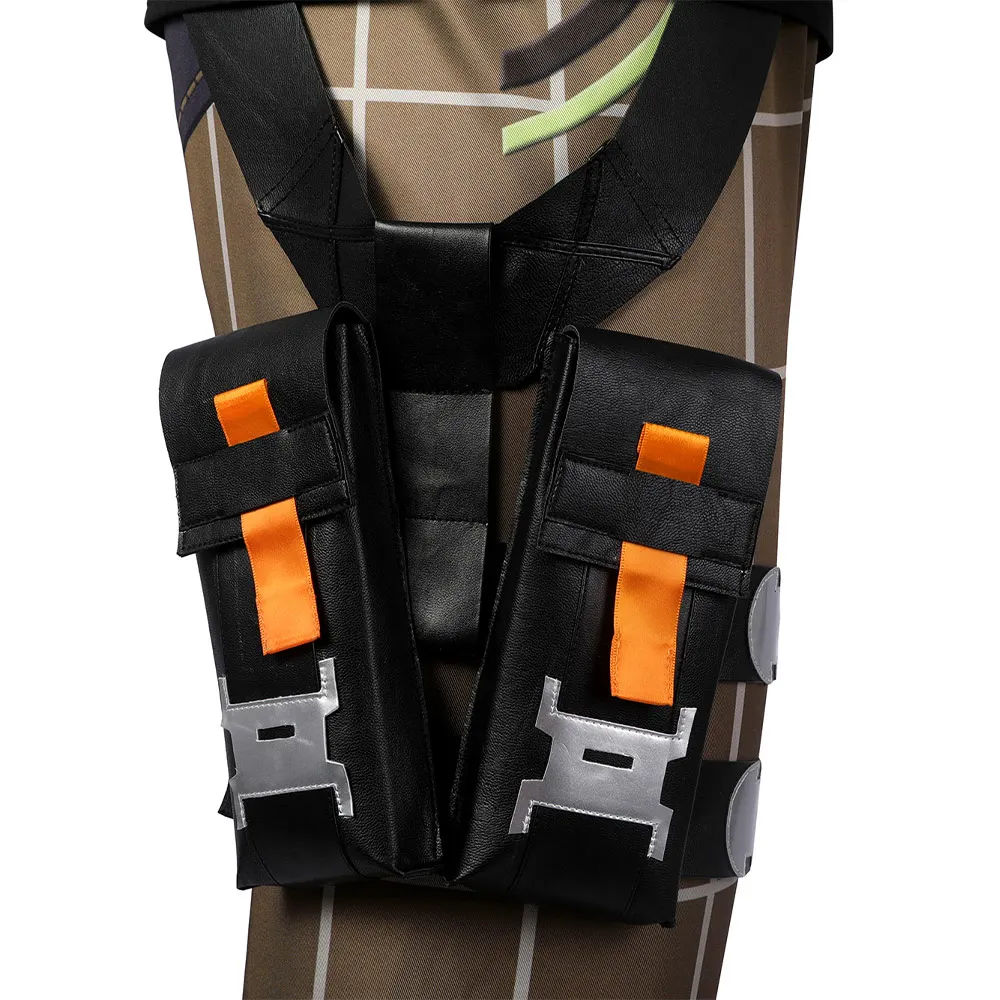Gekko Cosplay Anime Costume VALORANT Role Play T-shirt Pants Belt Outfits Men Casual Outfits Halloween Carnival Party Suit 7