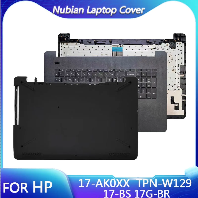 

New For HP 17-BS 17-AK0XX 17G-BR TPN-W129 TPN-W130 Laptop Replacement Palm Rest Keyboard/Bottom Cover