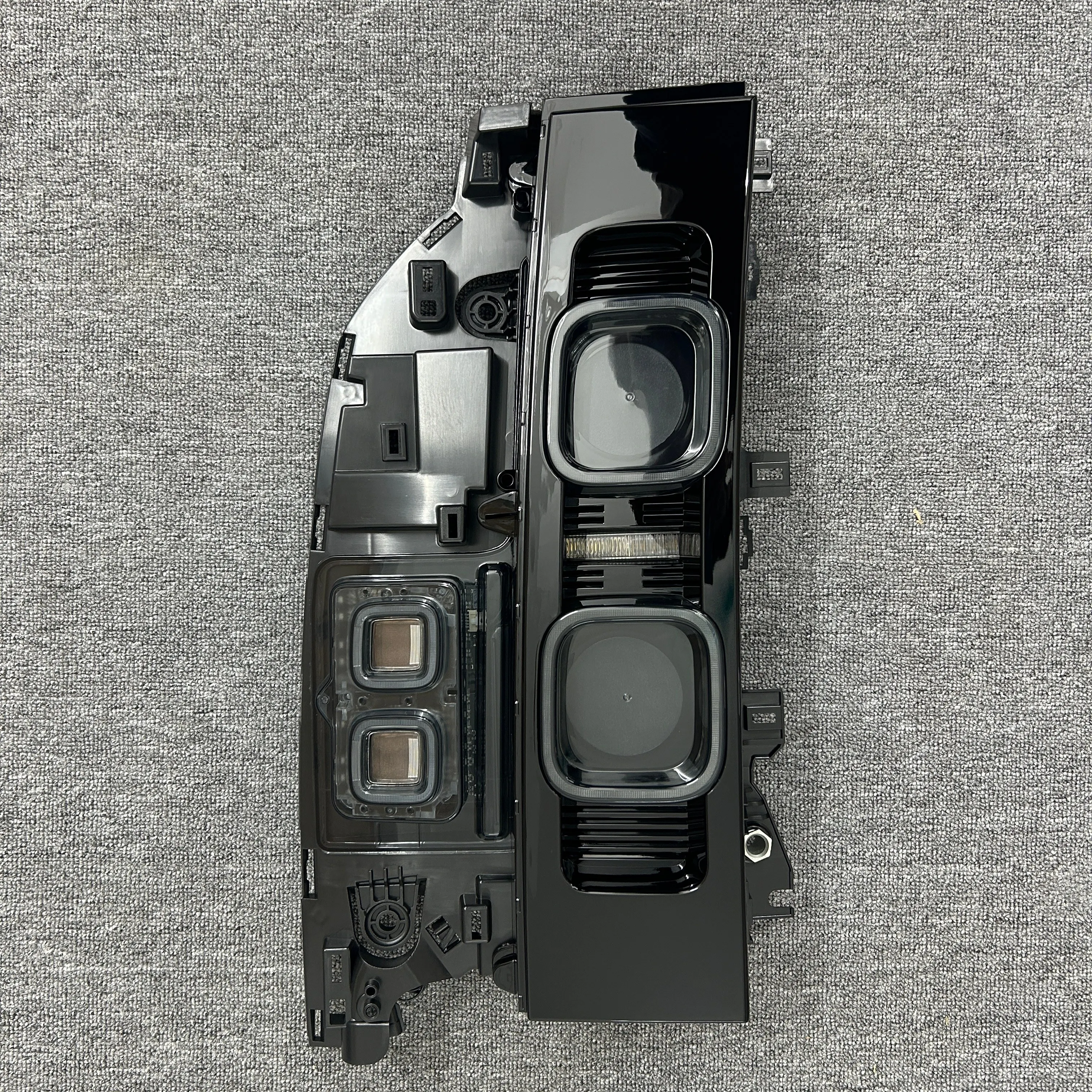 랜드로버 디펜더 L663 2020-2025용 스모크 블랙 LED 테일 라이트, 직접 교체형 리어 램프 어셈블리