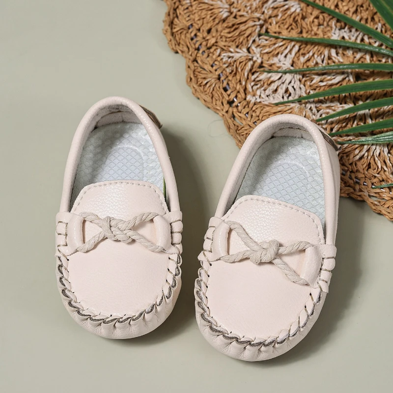 Leather Kids Loafers Autumn Soft Sole Slip On Shoes