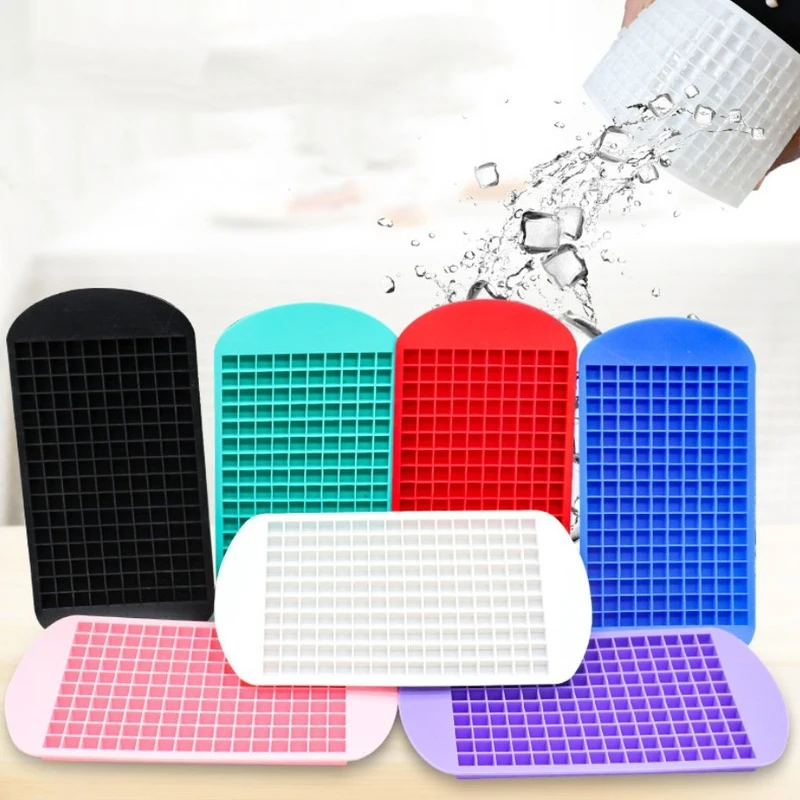 Binnan 2 Vaschette Per Cubetti Ghiaccio In Silicone – 160 Mini Cubi Da 1x1 Cm (Nero E Verde) - 2