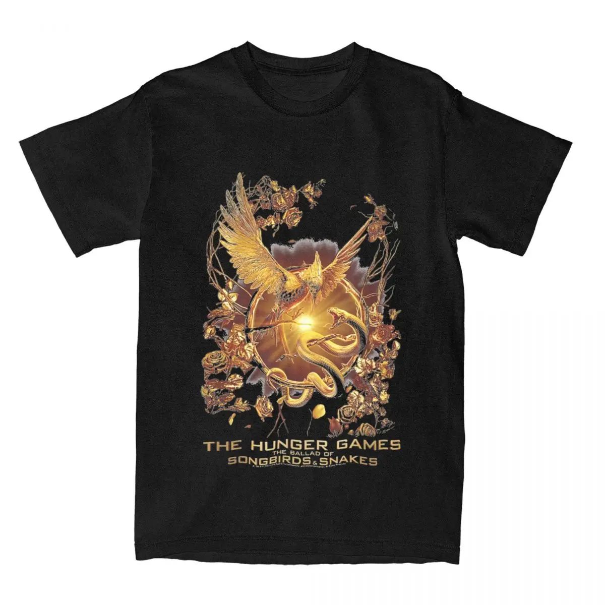 The Hunger Games The Ballad Of Songbirds And Serpenti Merch T-Shirt Uomo Donna Fun Cotton All Seasons Tee Shirts