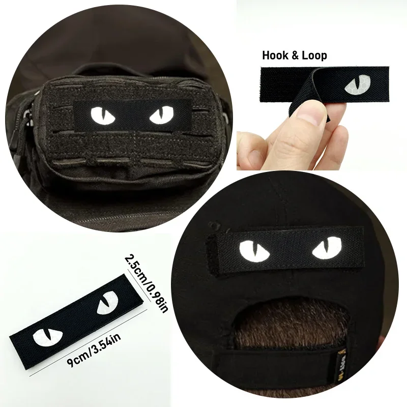 3D Tactical Patches IR Reflective Badge On Backpack Vest Clothing Laser Cutting Emblemen Hook And Loop Outdoor Equipment