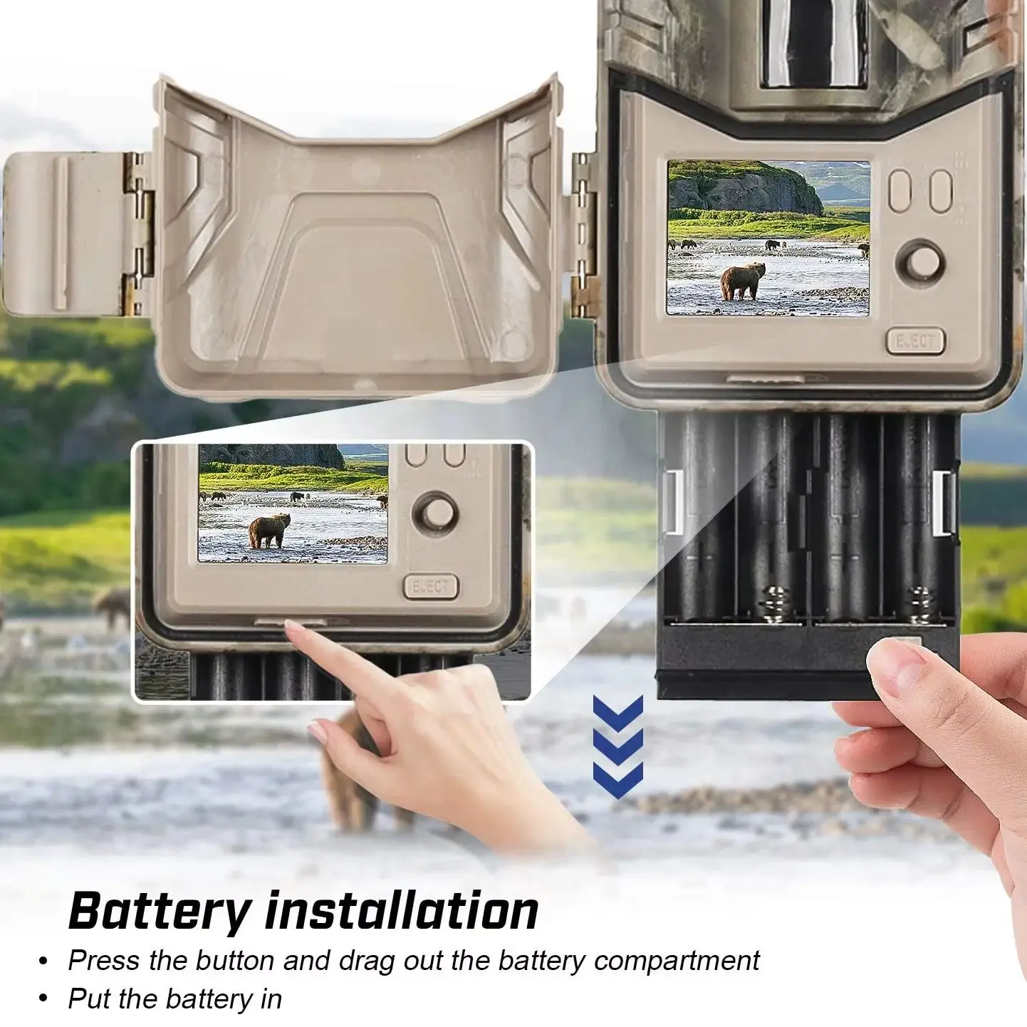 Suntekcam WIFI Trail Camera 4K 30MP APP Bluetooth Control Hunting Cameras Night Vision WIFI900PRO Wildlife Surveillance hunting trail camera trail camera