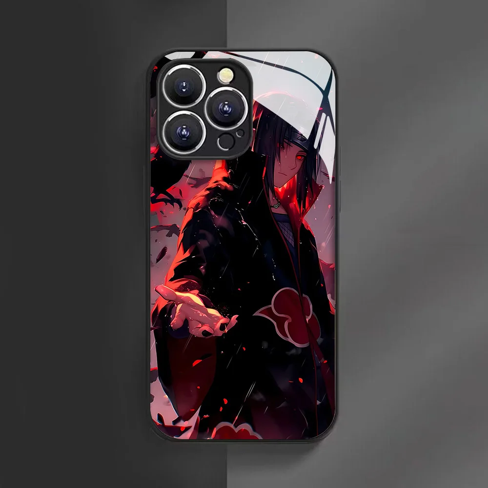 Premium Anime N-Narutos Glass & Silicone Phone Case - Durable & Stylish Back Cover