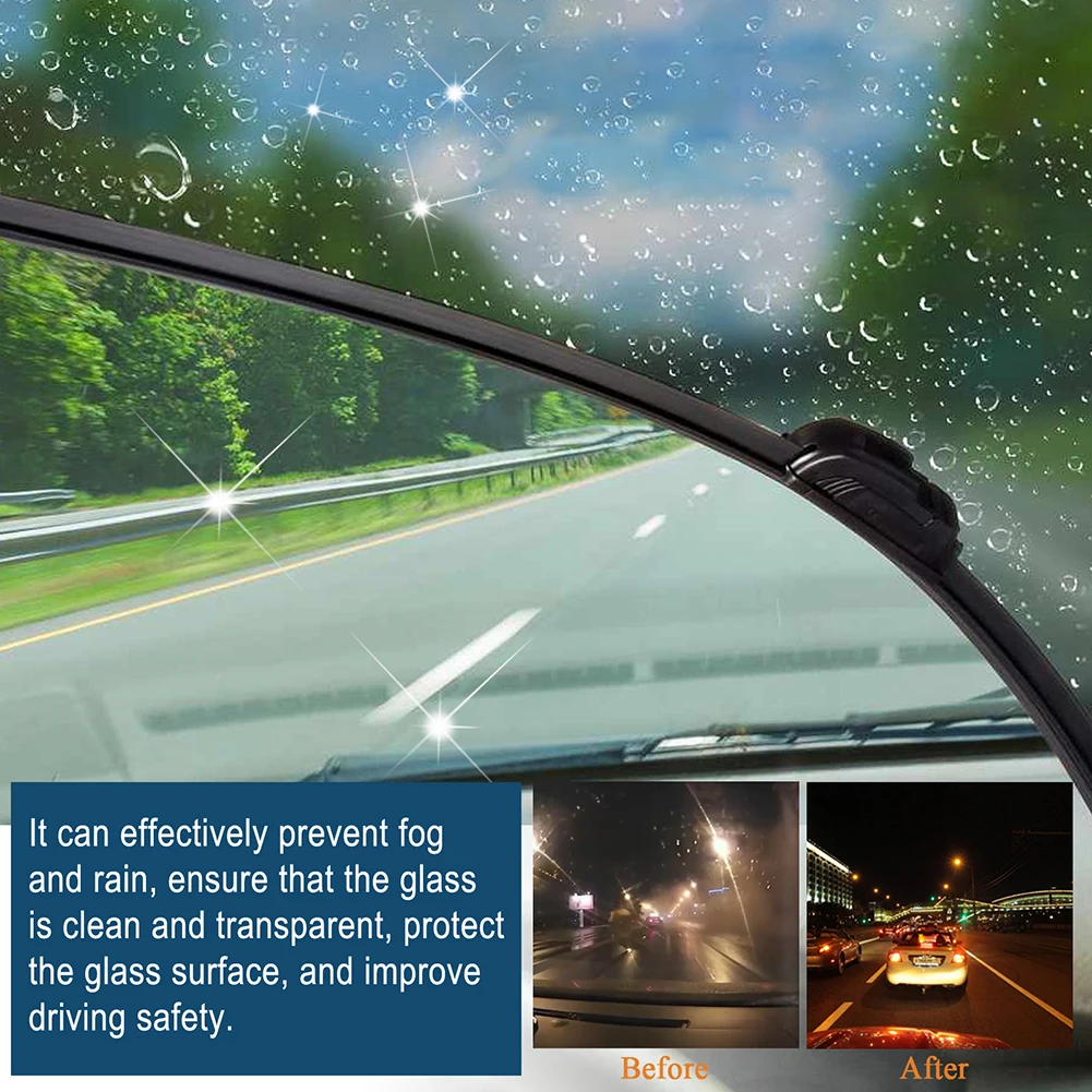 Anti Fog Rain Repellent Spray Portable Car Glass Rainproof Antifogging Coating Agent Long Lasting for Windshield Rearview Mirror