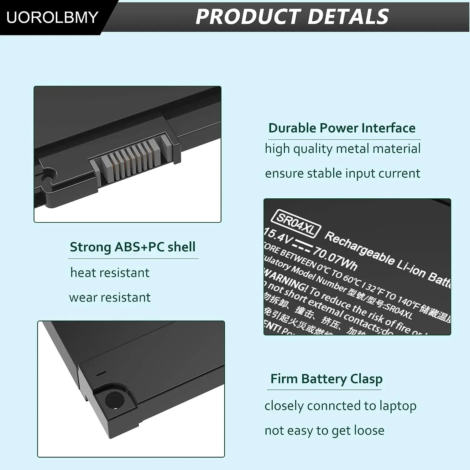 Sr04xl 917724-855 Orijinal Laptop Pil 15.4v 4550mah (70.07wh) 4 Hücre Için Hp Pavilion Güç 15