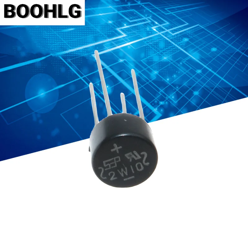 2W10 2A 1000V Diode Bridge Rectifier 10PCS diode bridge rectifier rectifier diodes electrical rectifier diodes electrical diodes electrical component