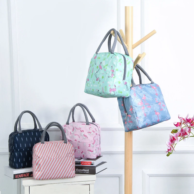 Lunch Box Insulation Bag Thickened Cute Bento Pouch Thermal Food Picnic Bags