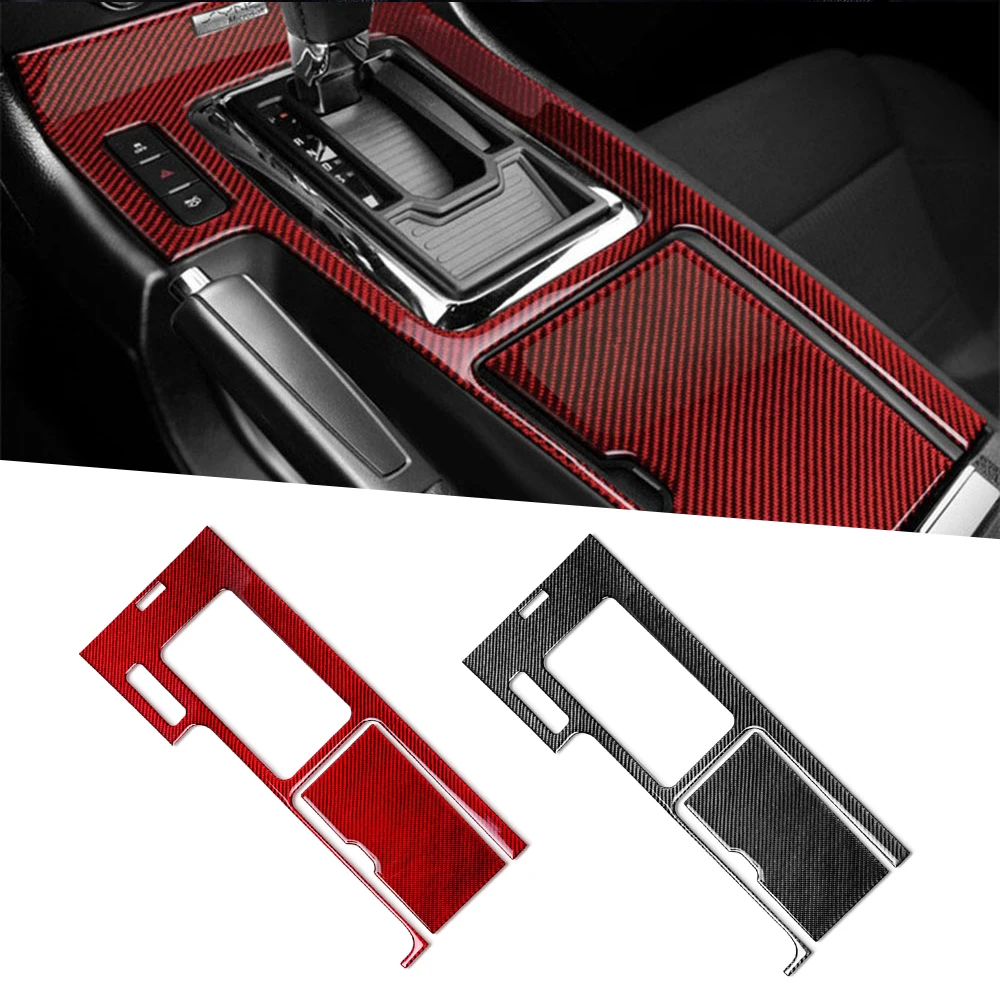 

For Ford Mustang 2009-2013 Car Interior Center Console Transmission Shift Box Panel Trim Decorative Frame Sticker Carbon Fiber