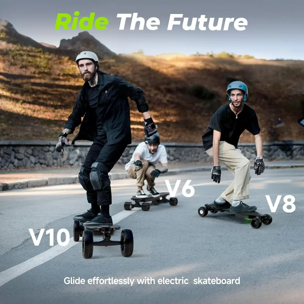 Electric Skateboard with Remote, 1200W/450W/3000W Brushless Motor, 30 Mph 32Mph Top Speed, Electric Longboard for Adults ＆Teens