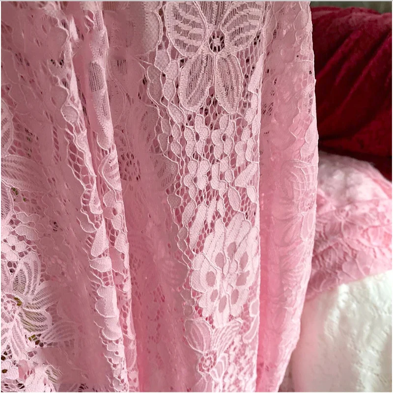 Stretch Lace Fabric By The Yard for Clothing Underwear Dresses