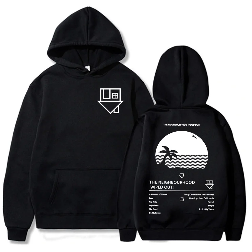 Album Wiped Out Printing Hoodies NBHD The Neighborhood Band Sweatshirts Langarm Kapuzenpullover Damen Herren Kleidung Sudaderas – Detail 4