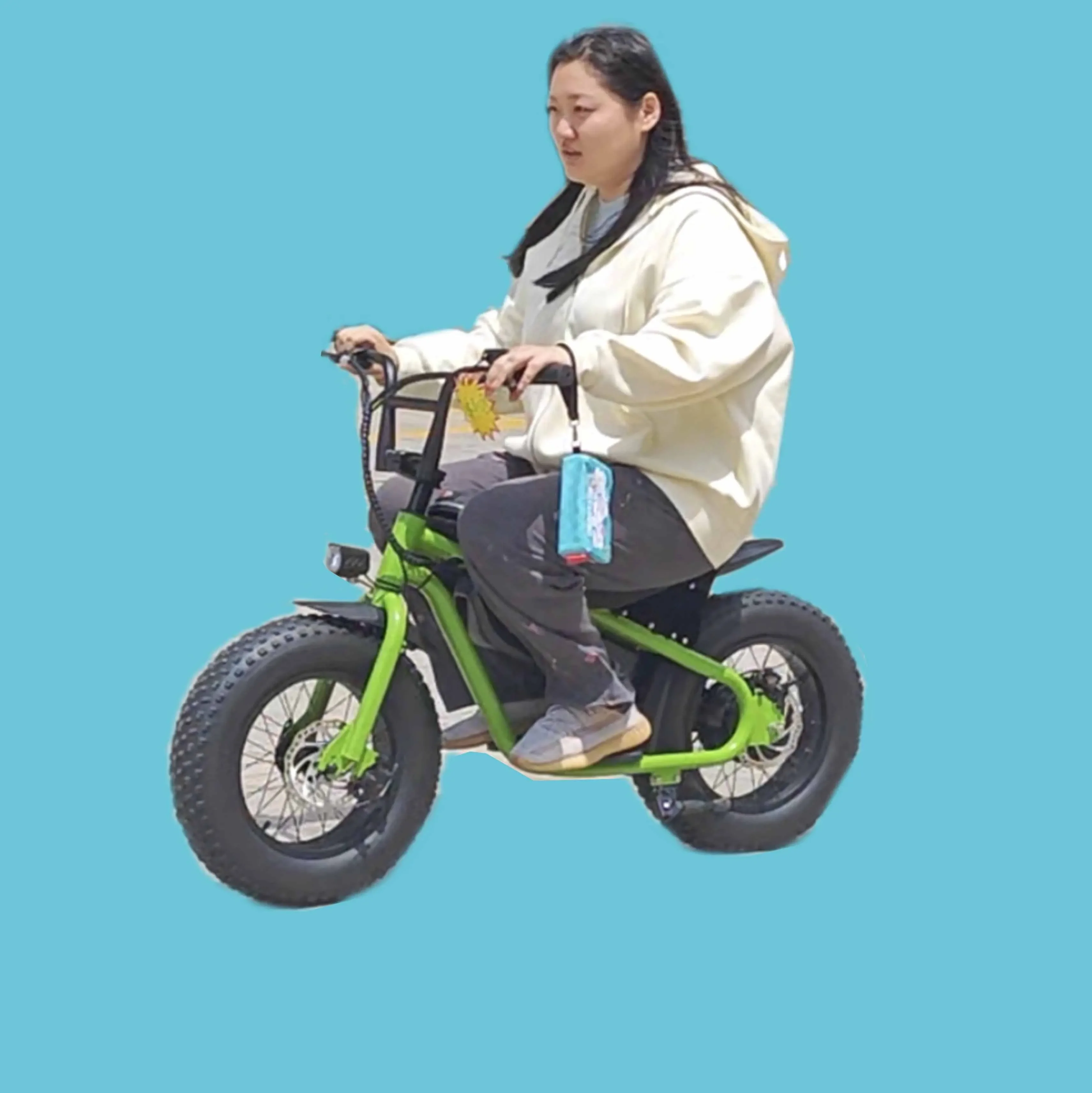 S16 kids' scooters 16 inch fat tire 500w 48V13AH hub motor mini bike carbon steel high load capacity kids' bikes