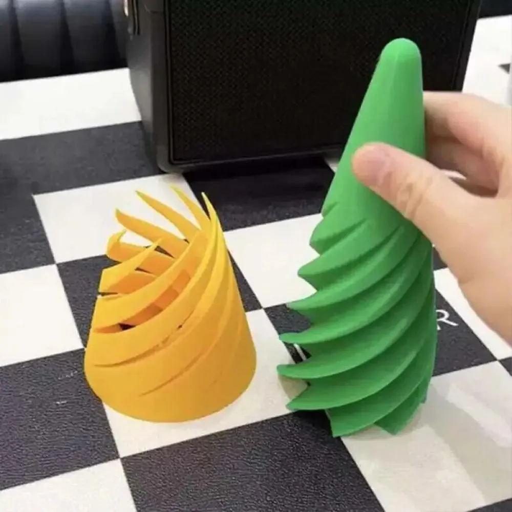Impossible Pyramid Passthrough Sculpture 3d Printed  2024 Helix Screw Fidget Toy Spiral Cone Decompression Decorative Ornaments