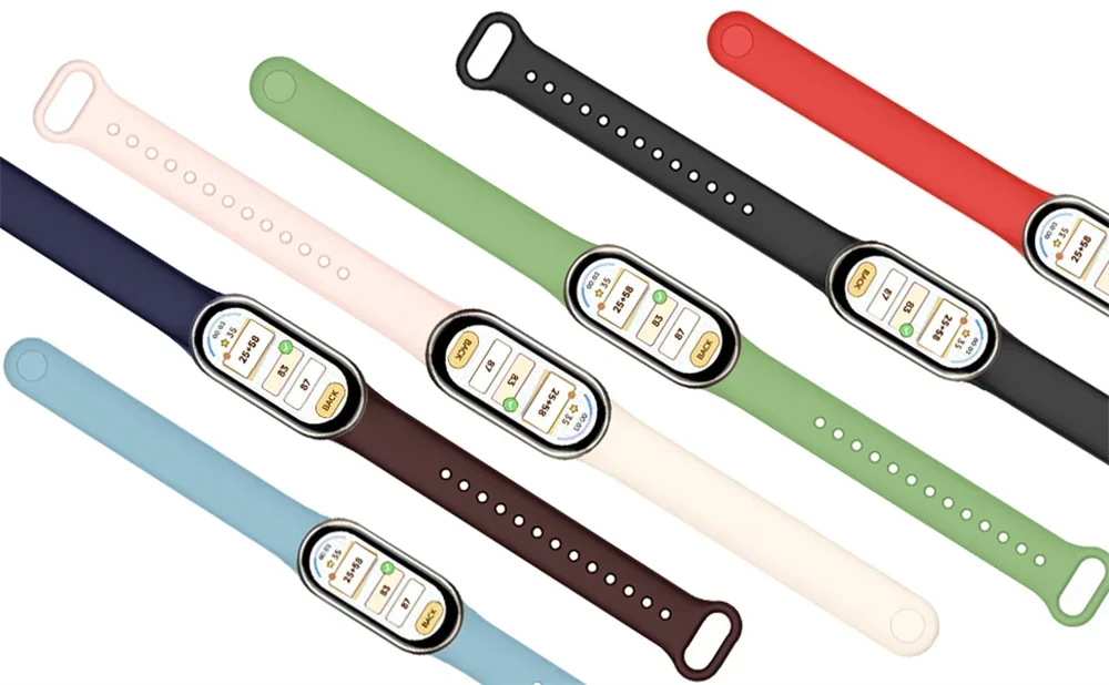 2 stücke Silikon Strap Für Xiaomi Mi Band 10 9 8 Sport Smart Uhr Handgelenk Armband Original Band 9 Band10 nfc Armband Zubehör – Detail 17