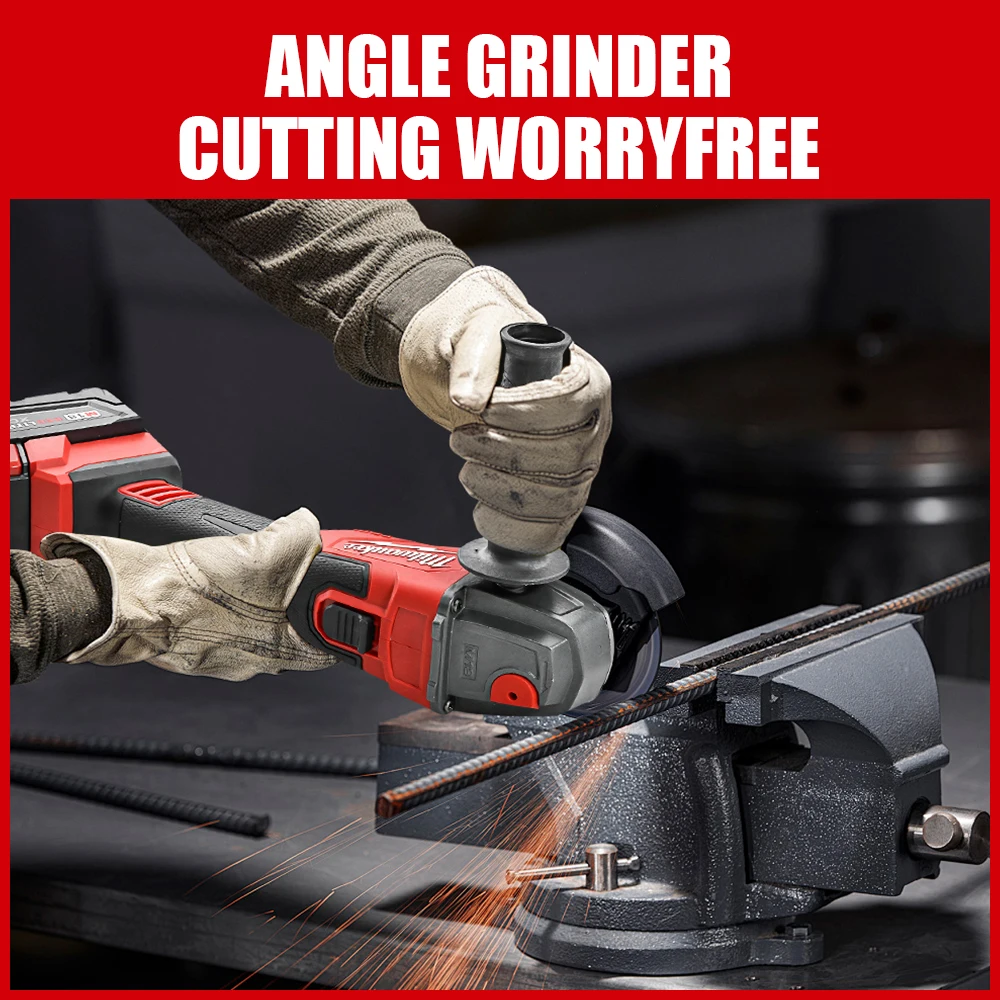 125mm Brushless Cordless Angle Grinder – Electric Power Tool with No-Lock Paddle Switch | Professional Cutting & Polishing Grinder 5