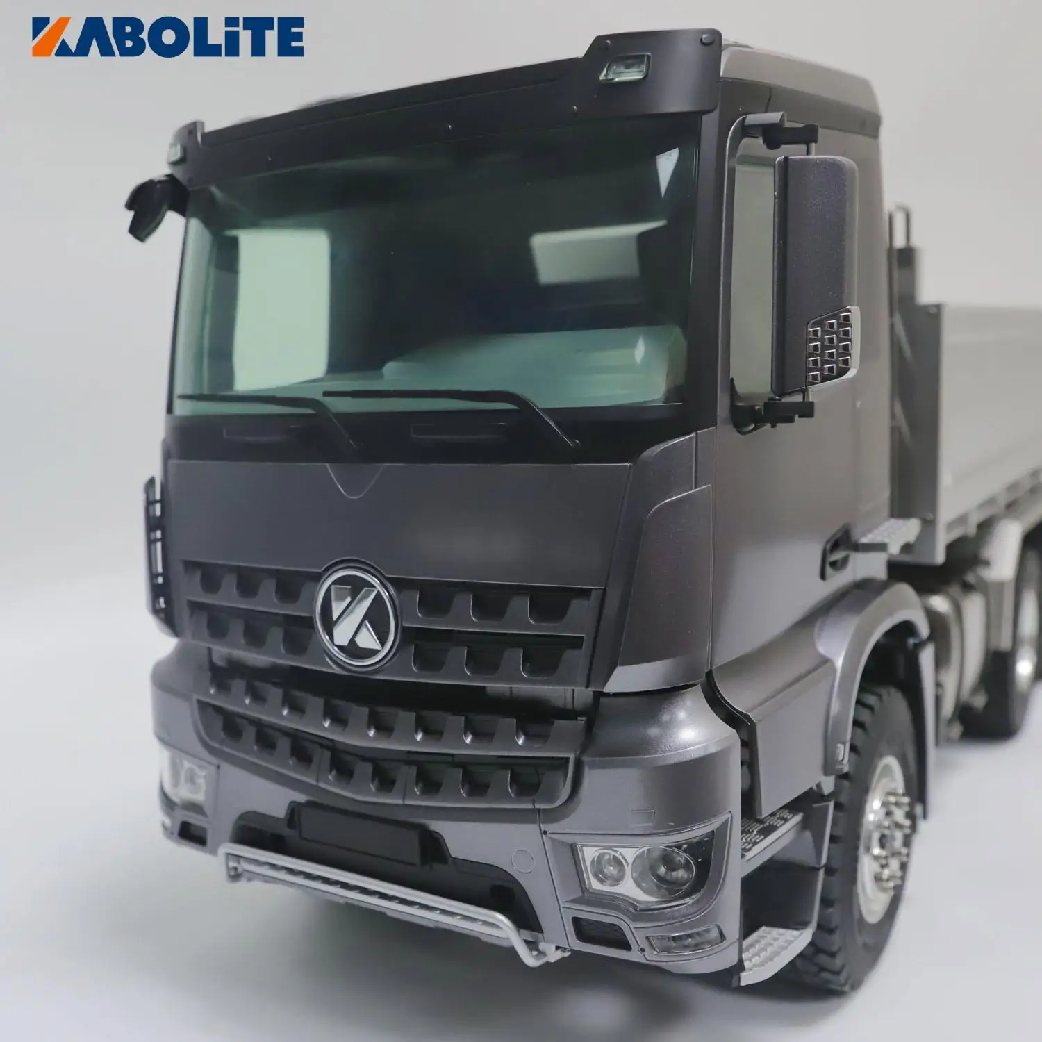 KABOLITE Metal 1/14 K3364 RC Dumper Truck Hydraulic Car 6x6 HUINA Aluminum Alloy CNC Bucket Tipper Outdoor Toys Gift Model 5