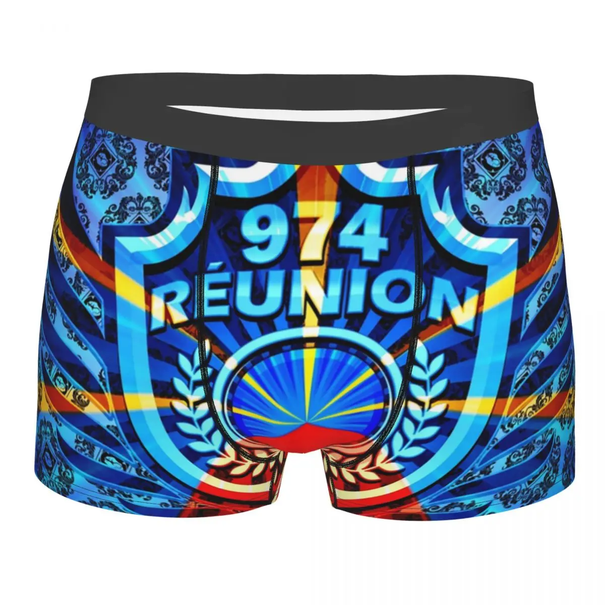 

Male Cool 974 Reunion Underwear Boxer Briefs Men Breathbale Shorts Underpants