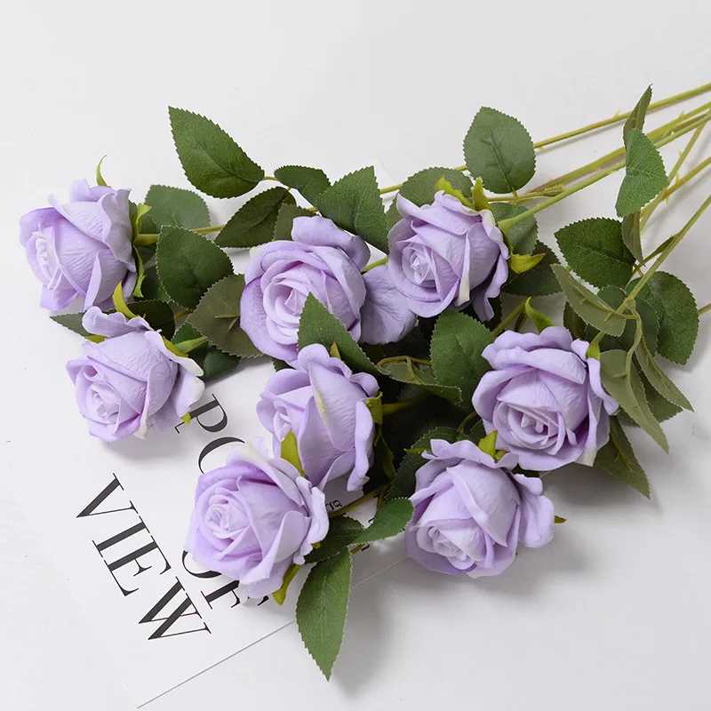 Luxurious Flannel Pearl Rose Bouquet - Elegant Floral Arrangement & Home Décor Gift