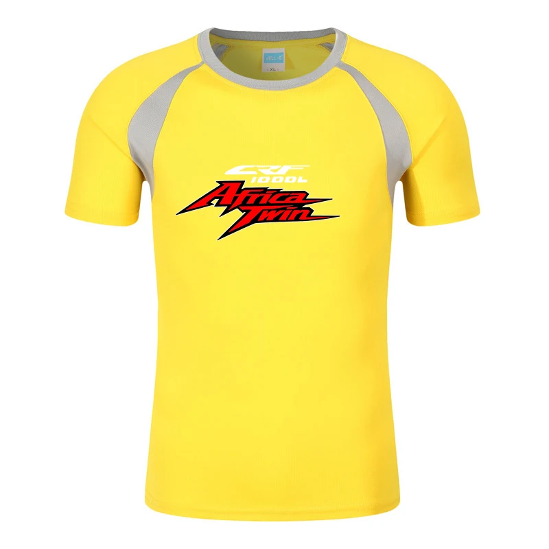 Africa Twin Crf 1000 L Crf1000 Men New Summer Hot Sale Eight-Color Short Sleeve Comfortable Breathable Round Neck Leisure Tops