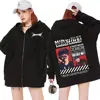 Limited Korean Band Mingi Ateez Graphic Zip Up Hoodies Men Fashion Hip Hop Vintage Jacket Sweatshirt Casual Fleece Zipper Hoodie 1