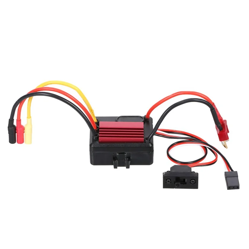 Servo métal et accessoires du kit moteur brushless 35A pour voiture RC WLtoys, vue d'ensemble