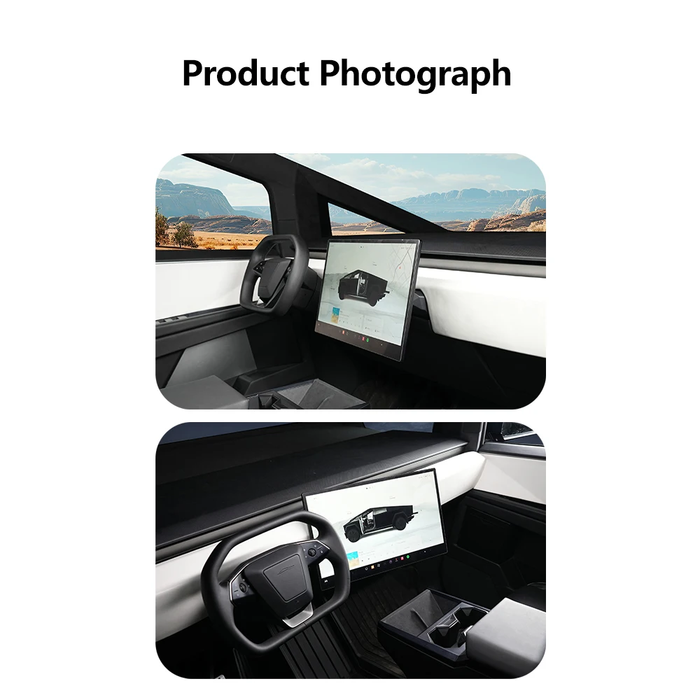 Screen Swivel Mount For Tesla Cybertruck Screen Rotating Bracket 4 Way Adjustment Center Console Display Monitor Rotate Holder
