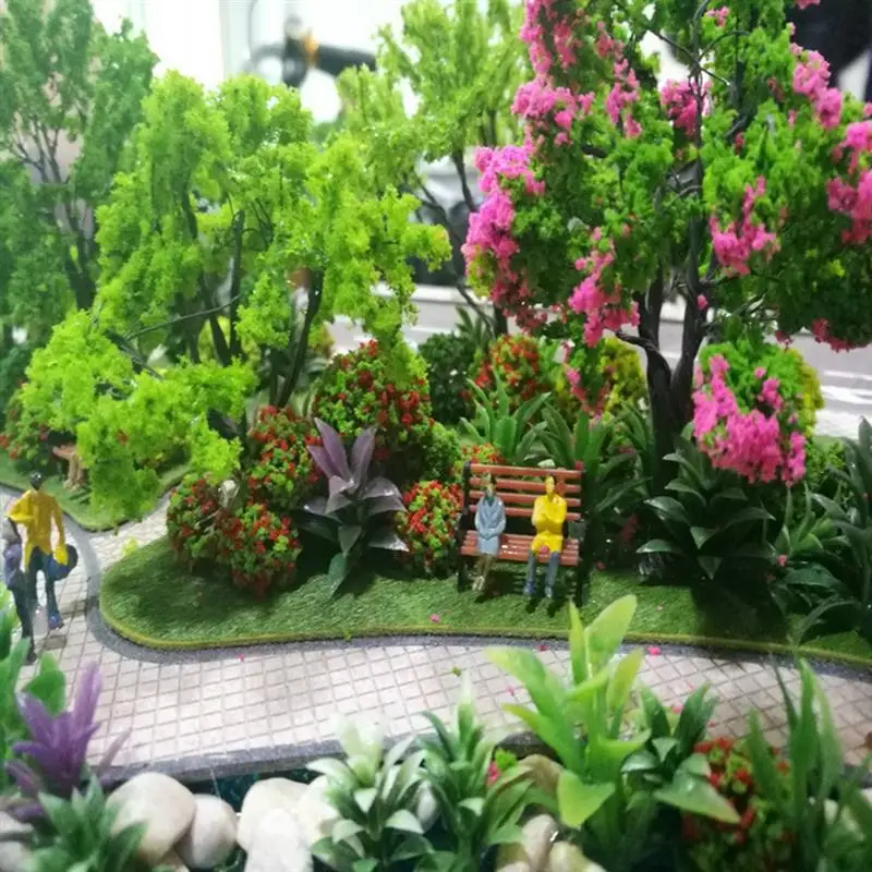 Park Benches Model 10pcs/lot Train HO Scale 1:30/50/87/100/150 Bench Chair Model Settee Railway Layout Micro Landscape Decor Toy 4