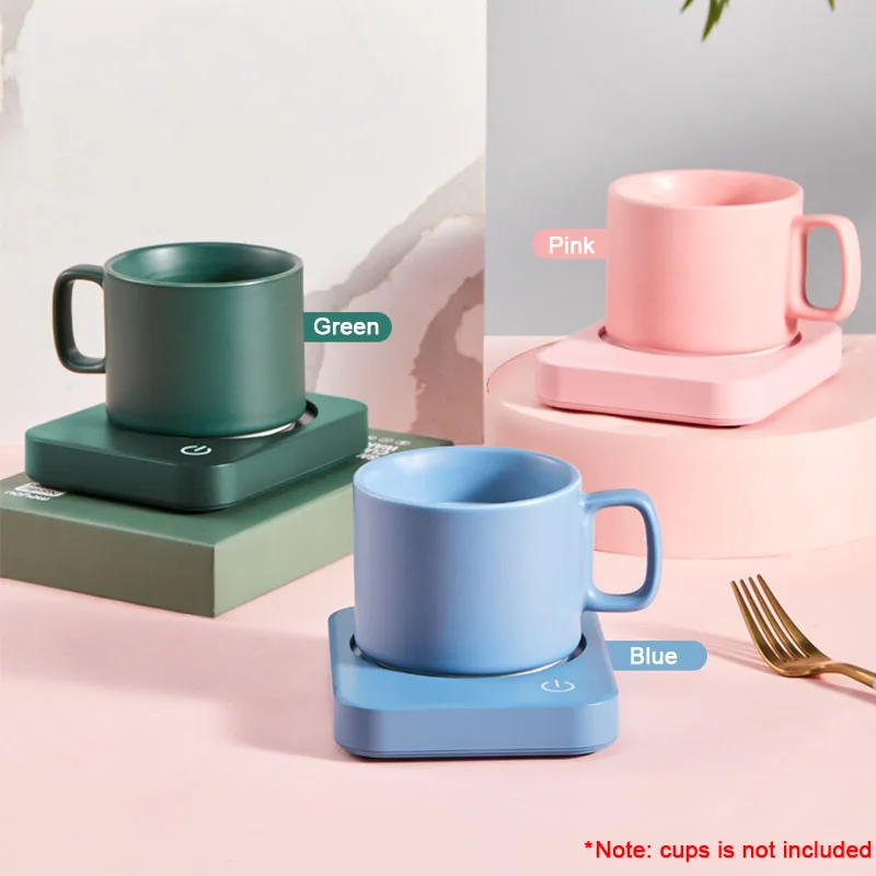 Mug Cup Warmer for Office Desk Use With Three Temperature Settings Warming Plate For Cocoa Tea Water Milk 8h Auto-off Protection