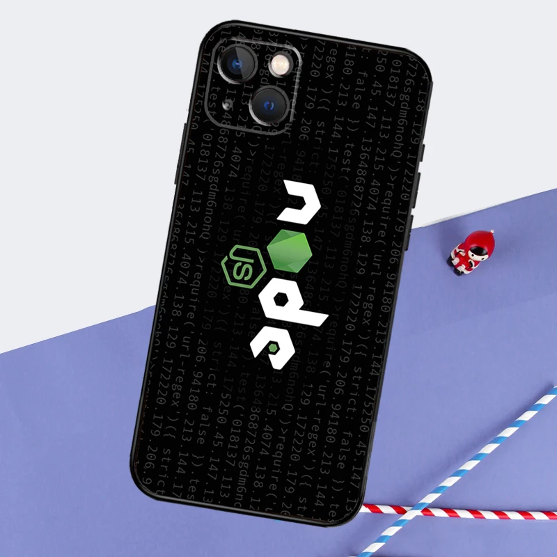 NodeJS JavaScript Phone Case For iPhone 16 15 14 11 12 13 Pro Max Mini ...